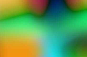 abstract background with soft gradient transitions between shades of green, orange, and blue, creating a natural and serene ambiance. Excellent for nature-themed designs, wellness apps, environmental 