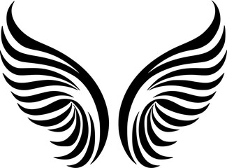 Obraz premium Angel Wings - High Quality Vector Logo - Vector illustration ideal for T-shirt graphic