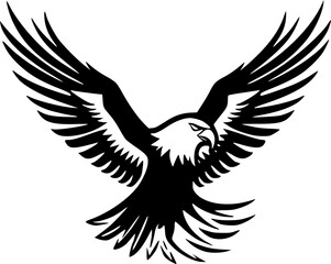 Fototapeta premium Eagle | Minimalist and Simple Silhouette - Vector illustration