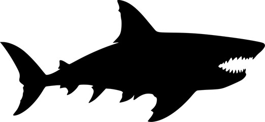 Shark - Minimalist and Flat Logo - Vector illustration