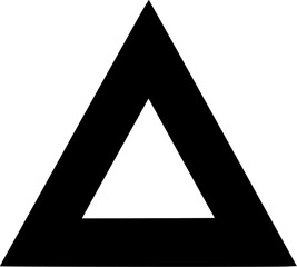 Triangle - Minimalist and Flat Logo - Vector illustration
