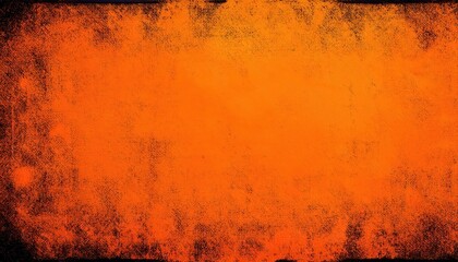 grunge orange halloween background with black jack o lantern pumpkins and bats for spooky party flyer or seasonal banner design

