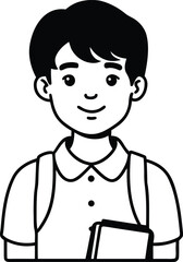 Flat Educational Student Characters For Teachers