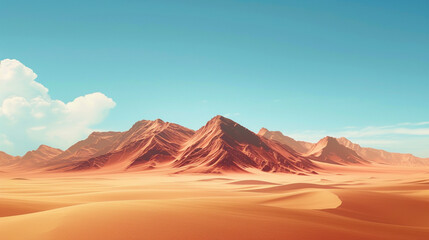 Naklejka premium Beautiful desert landscape