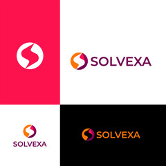 Initial S logo Design, Luxury colorfull S monogram symbol