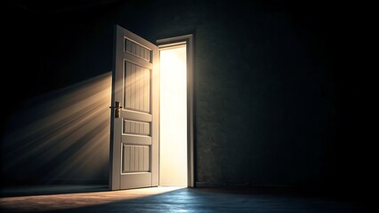 Open Doorway into Light: Conceptual Representation of Opportunity, Choice, Transition, and a Path Forward in Darkness.