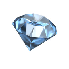 Fototapeta premium 3d diamond on white background icon