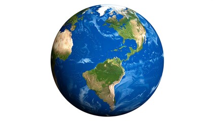 Fototapeta premium Detailed globe of Earth (1)