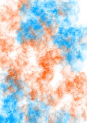 Abstract colorful texture with blue and orange tones in soft style  