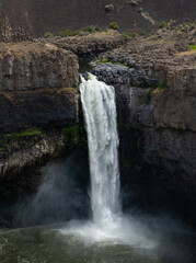 waterfall on the rocks