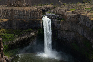 waterfall in the canyon