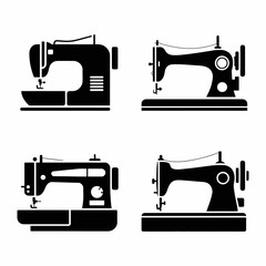 Sewing Machine Silhouettes Collection