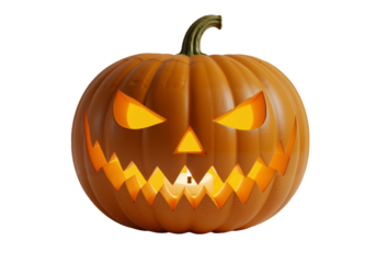 Glowing Jack-O'-Lantern: Eerie and Festive Halloween Classic