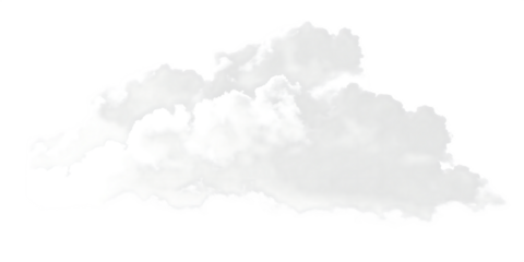 White cloud isolated on a transparent background.PNG
