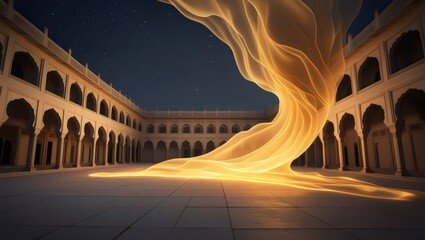 Golden Radiance: Sparkling Diamond Ring with Glitter and Bokeh Lights for Celebration
