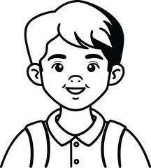 back to school flat character student avatar set eight d one