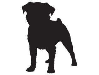 BRUSSELS GRIFFON DOG SILHOUETTE