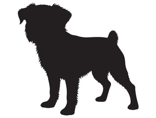 BRUSSELS GRIFFON DOG SILHOUETTE
