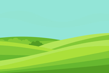 Digital Minimalist Vector Art Landscape Illustration Abstract Nature