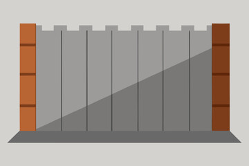 Wall Featuring Board Formed Concrete Showing Texture and Patina