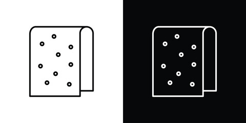 Sandpaper icon set,vector and illustration