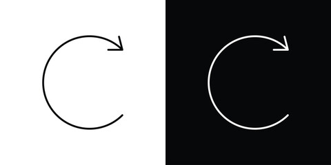 Reload button icon set,vector and illustration