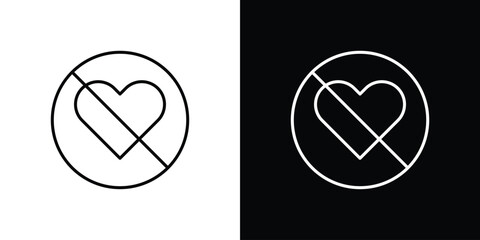 No love signs set,vector and illustration