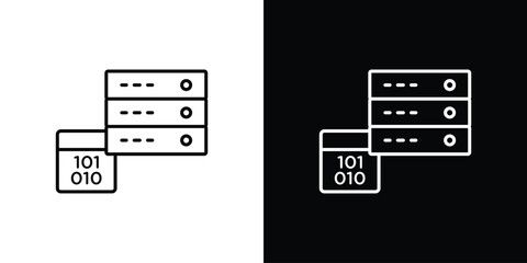 Master data icon set,vector and illustration