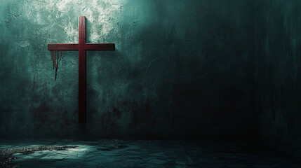 Good Friday religious illustration with a cross