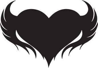 Flying Heart Symbol for Love and Freedom Theme