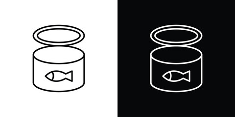 Cat food icon set,vector and illustration