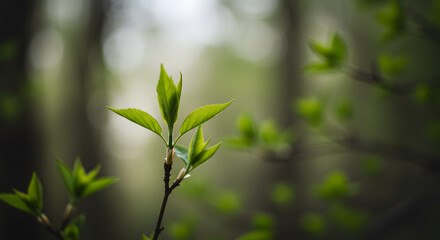 Close-Up of Baby Plant Leaves &ndash; Fresh Young Green Sprout in Nature