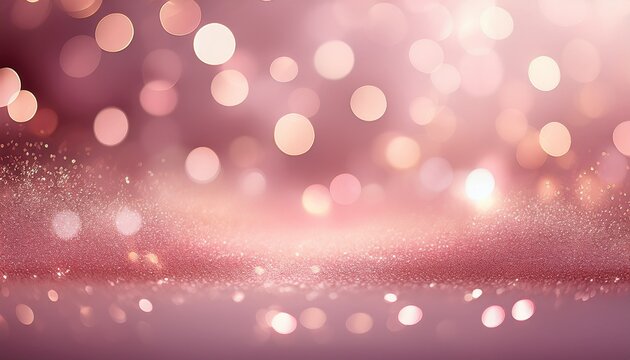 soft pink bokeh background with sparkling lights