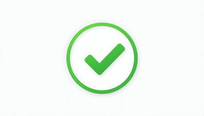 Green Checkmark Icon in Circle.