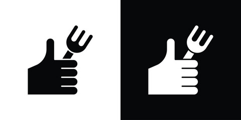 Good food icon silhouette set. vector pictograms for ui