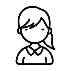 Obraz premium back to school flat character student avatar bundle nineteen
