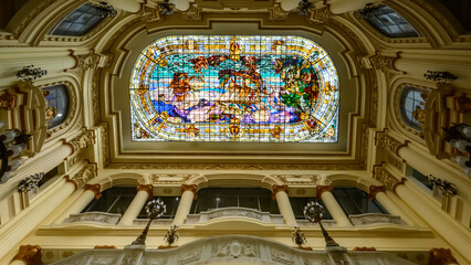 Fototapeta premium Stained glass in Cuba 