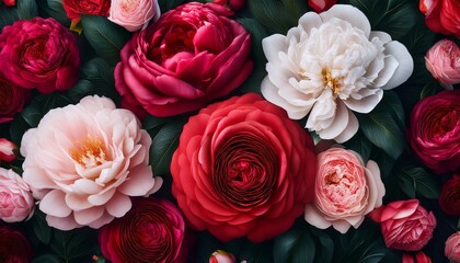 vibrant floral mobile wallpaper orange red flowers with dark green leaves rich nature tapestry aesthetic