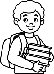 back to school flat character student avatar set twenty d one