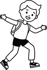 back to school flat character student avatar set twenty two c seven