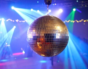 Fototapeta premium Disco ball in a nightclub setting