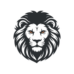 Lion Head Logo A Symbol of Strength and Courage with a Regal Mane and Intense Gaze for Branding and Mascot Design Projects