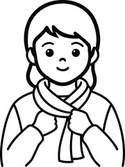 Obraz premium back to school flat character student avatar set twenty six c eight