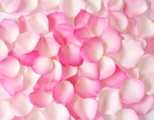 Delicate pink rose petals