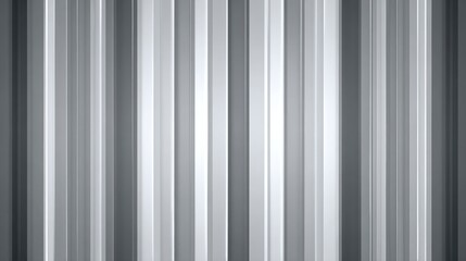 Obraz premium Gray white vertical stripes of varying widths create an abstract background with gradients and light reflections