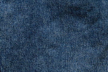 Naklejka premium Blue jeans texture, top view, fabric texture, used as background, wallpaper or fashion