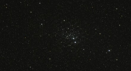 Star Cluster in Deep Space Shines Among Countless Distant Stars Captivating View