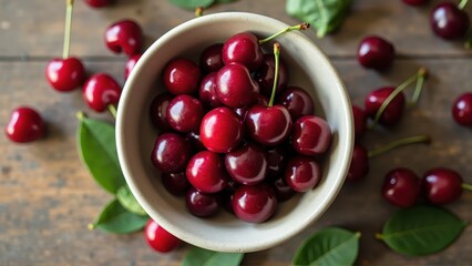 Cherries in a Bowl