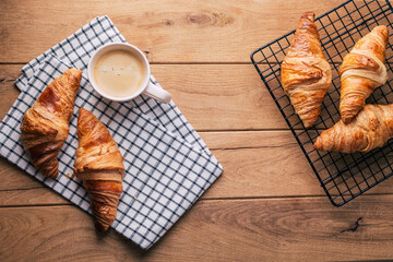 Fresh croissants
