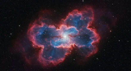 Fototapete Universum Spectacular cosmic butterfly nebula shimmering in the darkness of space  © pratama